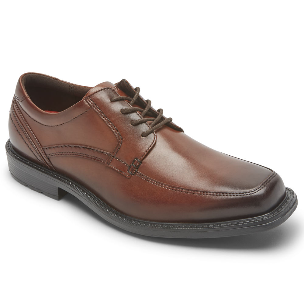 Zapatos Con Cordones Rockport Hombre Mexico - Style Leader 2 Apron Toe Marrom - IVTPQ2913